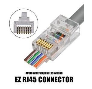 EZC6UTP Connector for CAT6/CAT5 Jar of 50