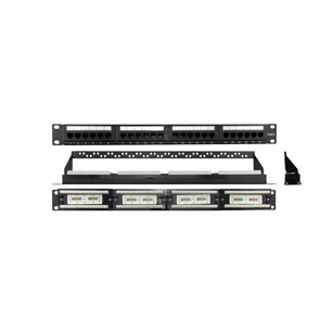 Cat 6 24 Ports Panel with Back Bar